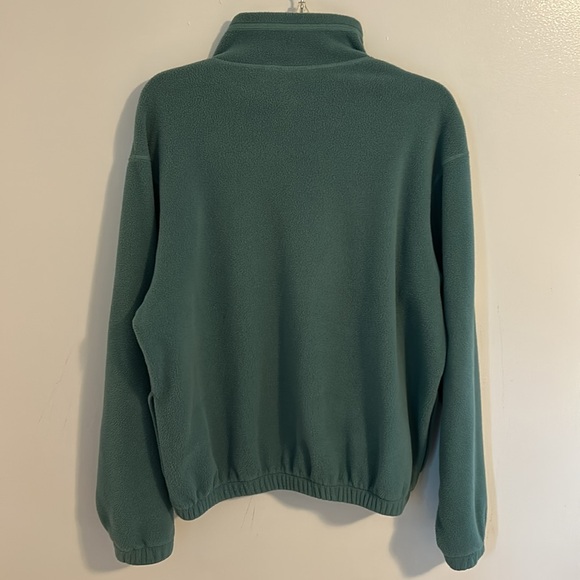 Women’s L.L. Bean Full Zip Brook Green Fleece Size M - Picture 9 of 10